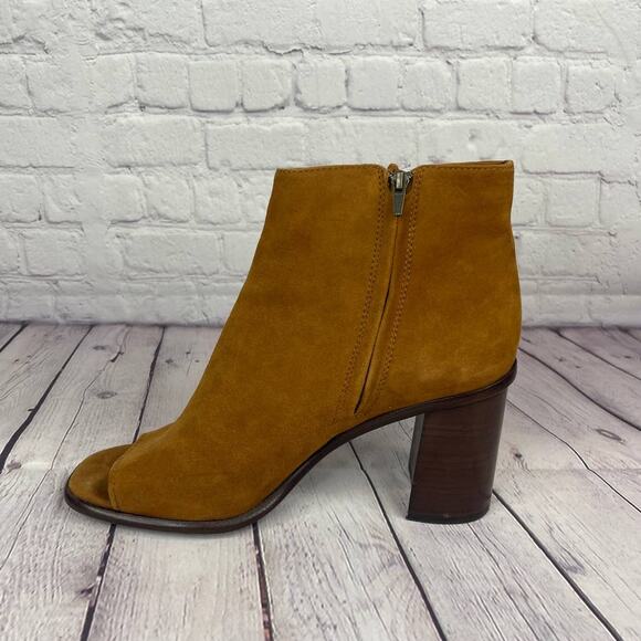 Frye Amy Side Ghillie Ankle Open Toe Booties Women's Size 10M - Picture 4 of 10